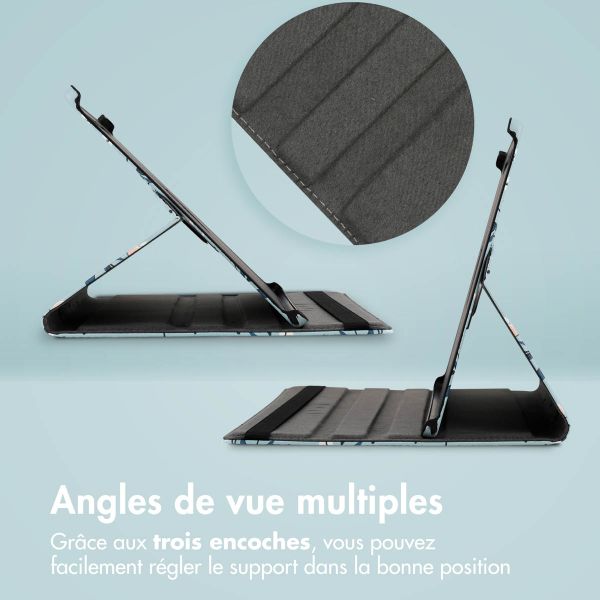 imoshion Coque Design rotatif à 360° Samsung Galaxy Tab S10 Ultra / Tab S9 Ultra - Flowers
