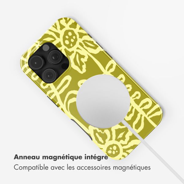 Selencia Coque arrière Vivid avec MagSafe Apple iPhone 16 Pro - Chalky Bloom