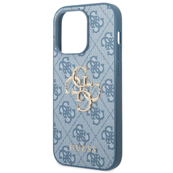 Guess Coque 4G Metal Logo Backcover Apple iPhone 14 Pro Max - Bleu