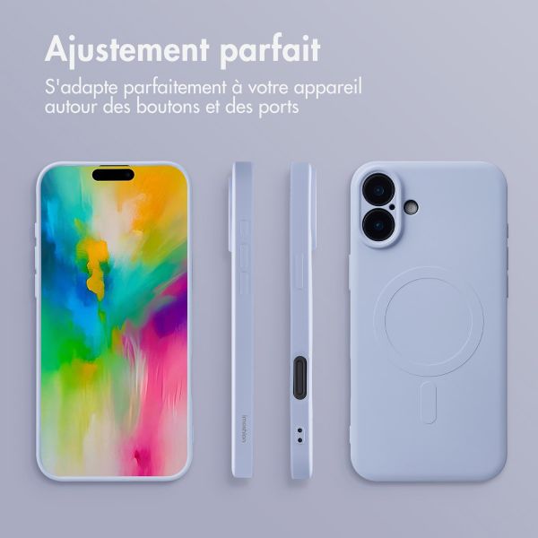 imoshion Coque Couleur avec MagSafe Apple iPhone 16 Plus - Lila / Lilac