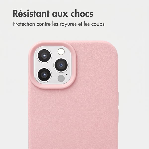 imoshion Coque arrière Texture iPhone 12 / 12 Pro - Rose