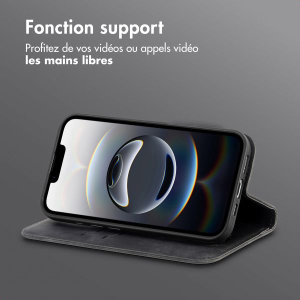 imoshion Étui de téléphone portefeuille Slim Apple iPhone 17e / 16e - Noir