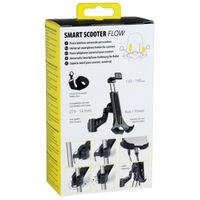 Lampa Support de téléphone Smart Flow pour scooter - Rotation à 360° - Fixation sur rétroviseur et pare-brise - Noir