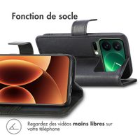 imoshion Étui de télephone portefeuille de luxe Xiaomi 17 Pro Max - Noir