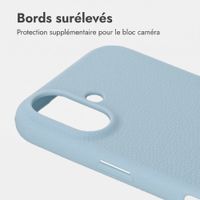 imoshion Coque arrière Texture Apple iPhone 16 - Bleu clair