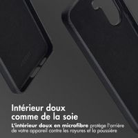 Accezz Coque arrière en cuir avec MagSafe Samsung Galaxy S26 - Onyx Black