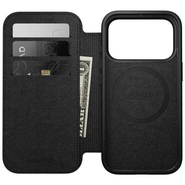 Nomad Étui de télephone portefeuille Modern Leather Folio Apple iPhone 18 Pro Max - Black
