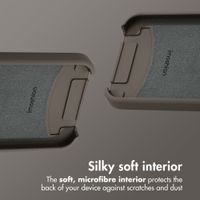 imoshion Coque arrière Color avec cordon amovible et MagSafe Apple iPhone 12 (Pro) - Black Coffee