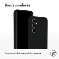 Accezz Coque Liquid Silicone Samsung Galaxy A35 - Noir