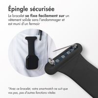 imoshion Bracelet infirmier en silicone Apple Watch | 38/40/41/42 mm - Noir