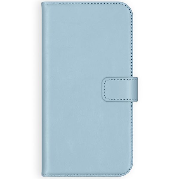 Selencia Étui portefeuille en cuir véritable Apple iPhone Xr - Air Blue