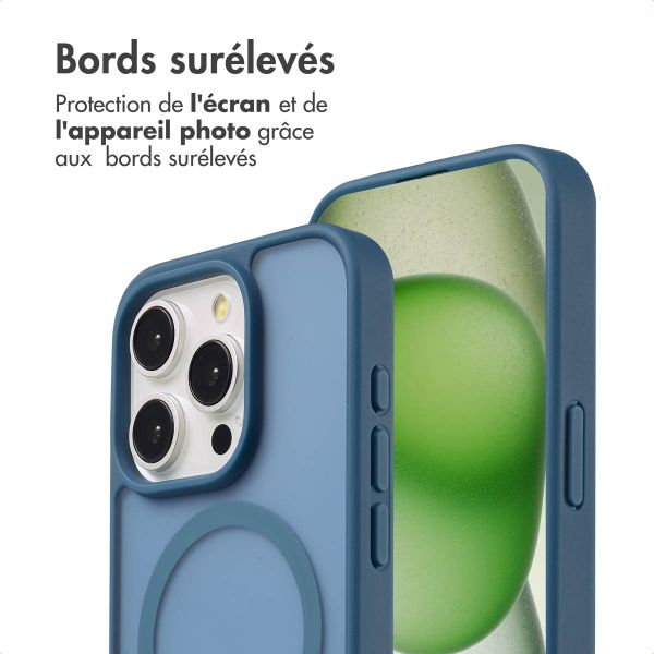 imoshion Coque Color Guard avec MagSafe Apple iPhone 15 Pro - Bleu foncé