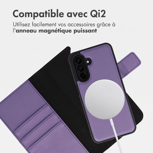imoshion Étui portefeuille luxe 2-en-1 amovible Samsung Galaxy A26 - Violet