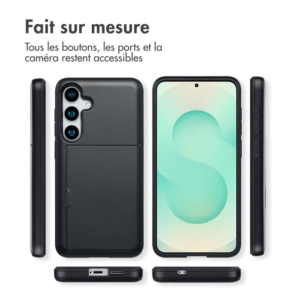 imoshion Coque arrière avec porte-cartes Samsung Galaxy S25 Plus - Noir