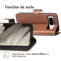 imoshion Étui de télephone portefeuille de luxe Google Pixel 8 - Marron