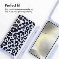 imoshion Coque design en silicone avec cordon Samsung Galaxy S24 Plus - Animal Lila