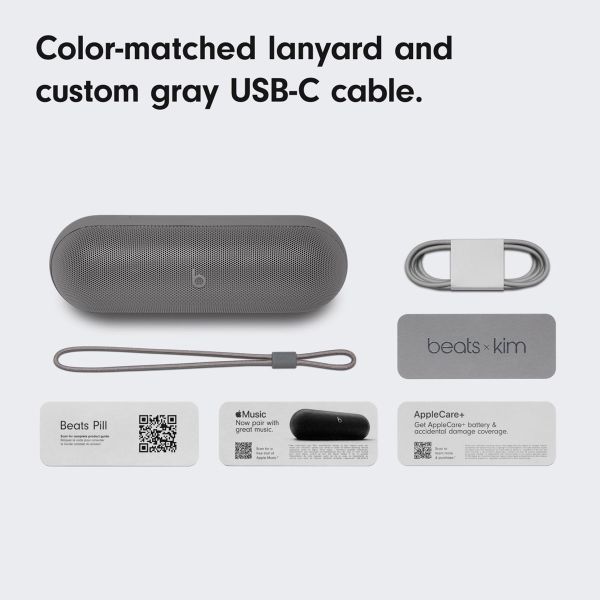 Beats Enceinte Bluetooth sans fil Pill x Kim Kardashian - Dark Gray