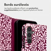 imoshion Étui de télephone portefeuille Design Samsung Galaxy S24 - Bloom Love Blush