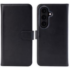 Selencia Étui portefeuille en cuir véritable Samsung Galaxy S26 - Noir