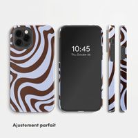 Selencia Coque arrière Vivid Apple iPhone 12 (Pro) - Dream Swirl Chocolate