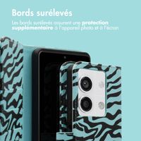 imoshion Étui de télephone portefeuille Design Xiaomi Redmi Note 13 (5G) - Black Blue Stripes