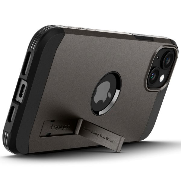 Spigen Coque Tough Armor MagSafe Apple iPhone 15 - Gunmetal