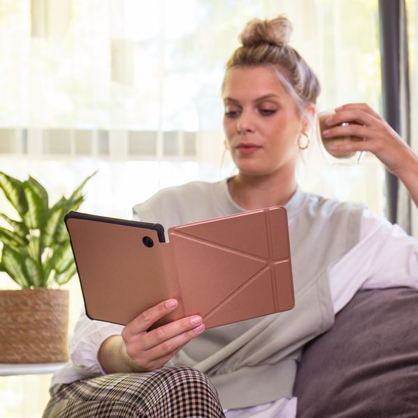 imoshion Étui de liseuse portefeuille Pliable Kobo Libra Colour - Rose Doré