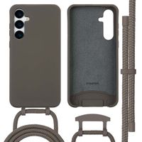imoshion Coque de couleur avec cordon amovible Samsung Galaxy A55 - Black Coffee