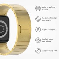 Selencia Bracelet à maillons en acier Apple Watch | 38/40/41/42 mm - Doré