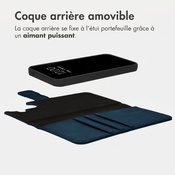 imoshion Étui portefeuille luxe 2-en-1 amovible Samsung Galaxy A26 - Bleu