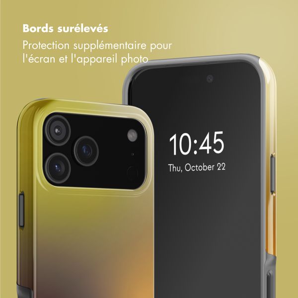 Selencia Coque arrière Vivid avec MagSafe Apple iPhone 17 Pro - Gradient Olive Dust
