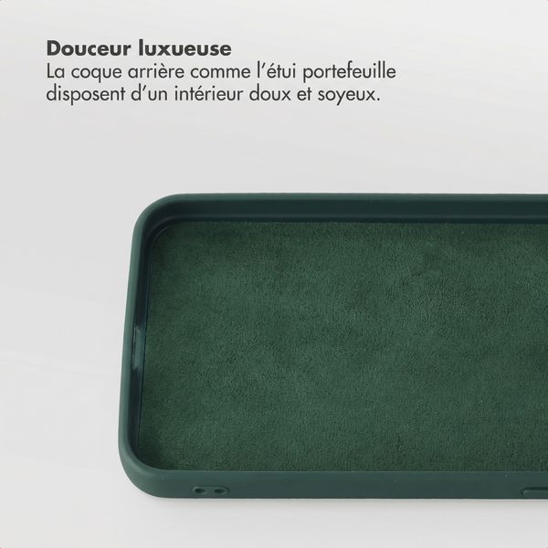 Selencia Étui portefeuille amovible Olyn avec MagSafe Samsung Galaxy A57 (5G) - Vert