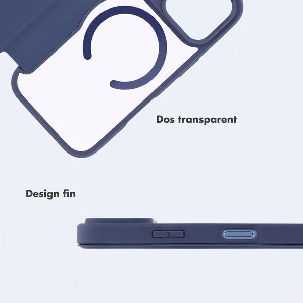 imoshion Bookcase transparente avec MagSafe Apple iPhone 18 Pro Max / 17 Pro Max - Bleu