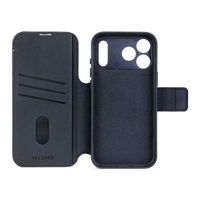 Decoded Portefeuille détachable 2 en 1 en cuir MagSafe Apple iPhone 17 Pro Max - Navy Shadow