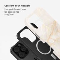Selencia Coque arrière Vivid avec MagSafe Apple iPhone 16 Pro - Golden Beige Marble