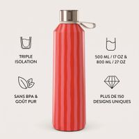 Burga Water Bottle - 500 ml - Pomegranate