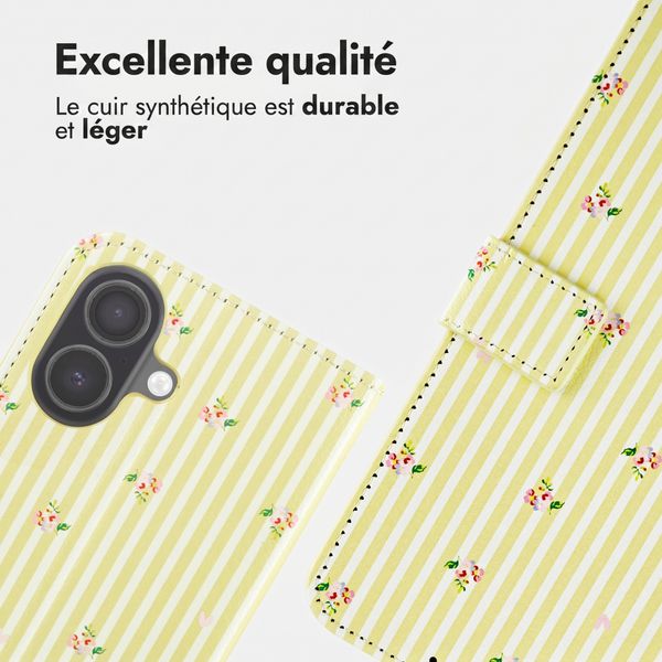 imoshion Étui de télephone portefeuille Design Apple iPhone 17 - Garden Stripes