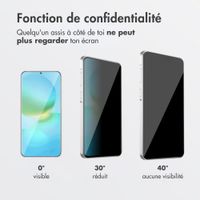 Accezz Protection d'écran en verre trempé avec filtre de confidentialité + Applicateur Samsung Galaxy A37 (5G)