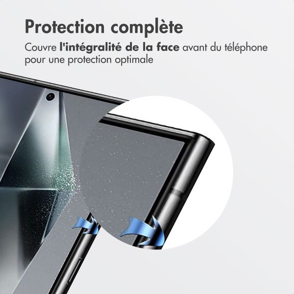 Accezz Protecteur d'écran en verre trempé + Applicateur Samsung Galaxy S24 Ultra