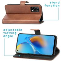 imoshion Étui de télephone portefeuille de luxe Oppo A74 (4G) - Marron