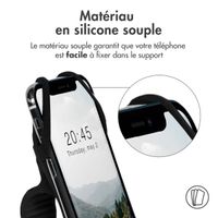 imoshion Support de téléphone en silicone pour vélo - Universel - Noir