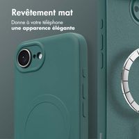 imoshion Coque Couleur avec MagSafe Apple iPhone 17e / 16e - Vert foncé