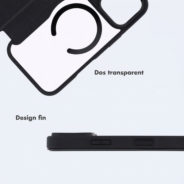 imoshion Bookcase transparente avec MagSafe Apple iPhone 18 Pro / 17 Pro - Noir