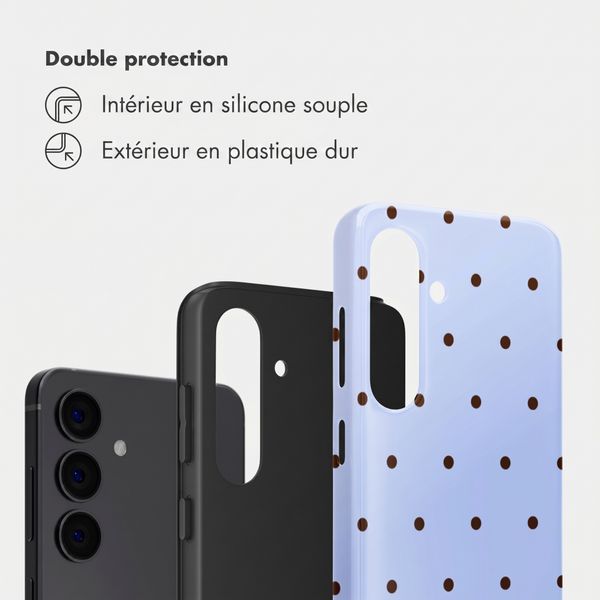 Selencia Coque arrière Vivid Samsung Galaxy S24 - Happy Dots Digital Sky