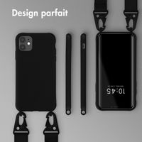 Selencia Coque silicone avec cordon amovible Apple iPhone 11 - Noir