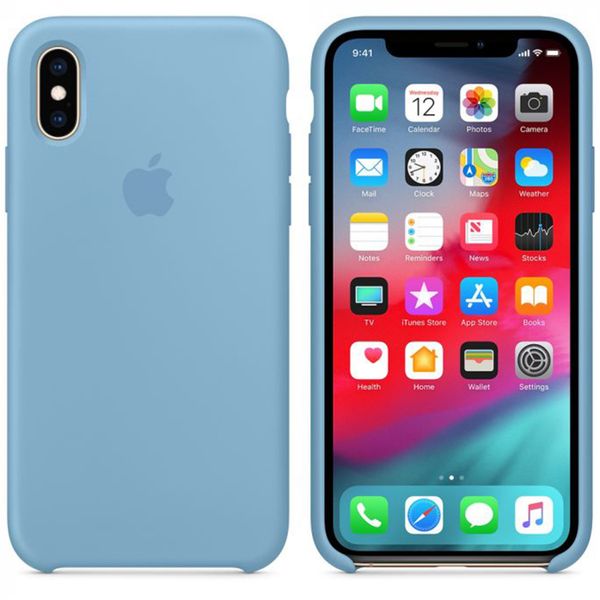 Apple Coque en silicone Apple iPhone X / Xs - Cornflower