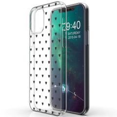 imoshion Coque Design Apple iPhone 12 Mini - Hearts All Over Black