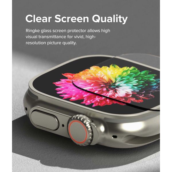 Ringke Bezel Styling + Protection d'écran Apple Watch Ultra - 49 mm - Knurling Titanium