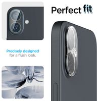 Spigen Optik Lens Protector - Protection complète de la caméra (lot de 2) Apple iPhone 16 / 16 Plus - Crystal Clear