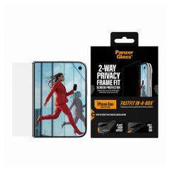 PanzerGlass Ultra Wide Fit FastFit in-a-box Protection d'écran Privacy 2-way Apple iPhone Duo